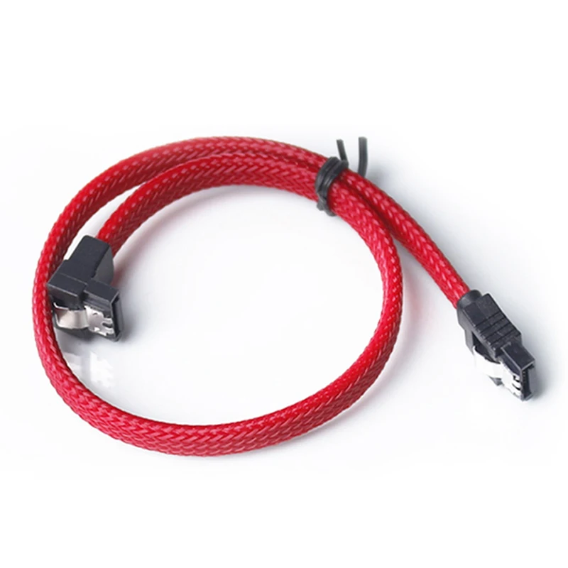 50 см SATA 3,0 III SATA3 7pin кабель для передачи данных правый угол 6 ГБ/сек. SSD Кабели HDD жесткий диск кабель для передачи данных с нейлоновыми рукавами| | | АлиЭкспресс