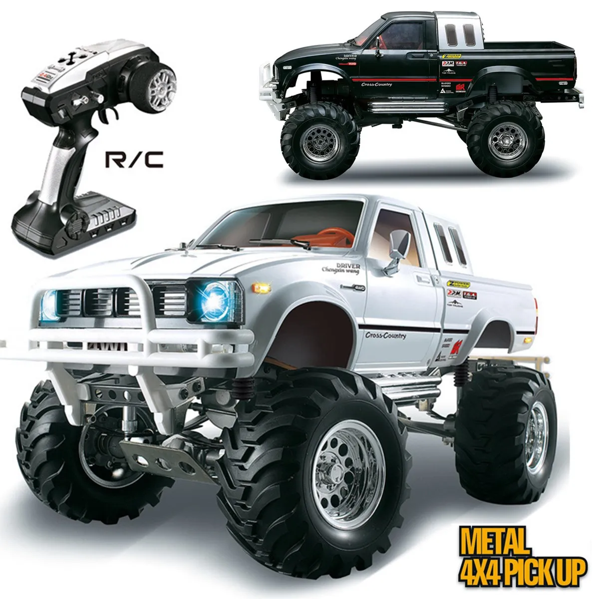 

1/10 Scale RC Car Pickup Model 4x4 Rally Car Series Car Racing Crawler 2.4G RTR Motor Remote Controller Car Model Children Gifts