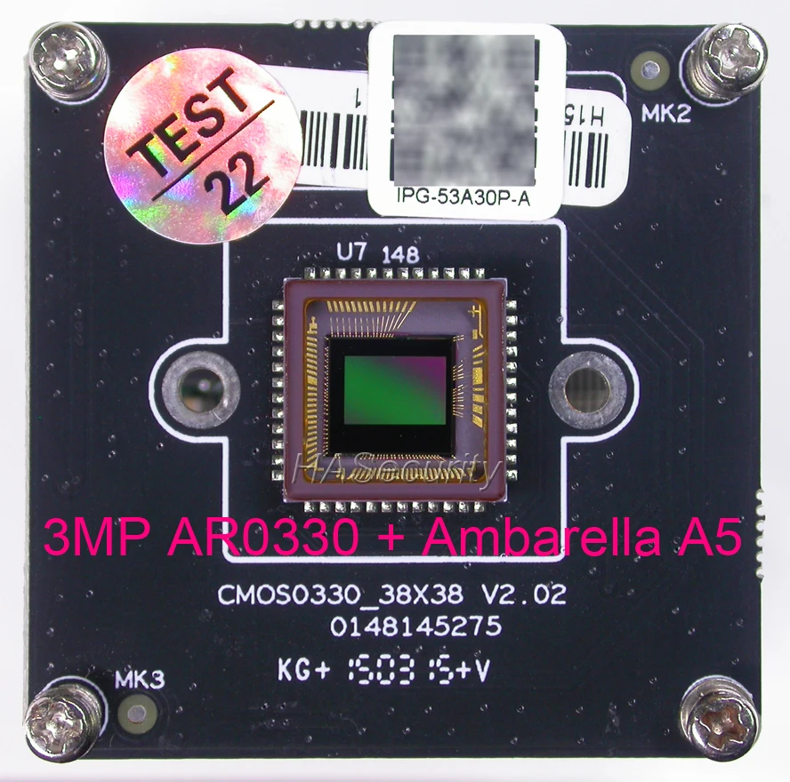 Камера видеонаблюдения Aptina AR0330 CMOS + Ambarella A5 2048 дюйма 1536 МП H.264 1/3 x модуль платы