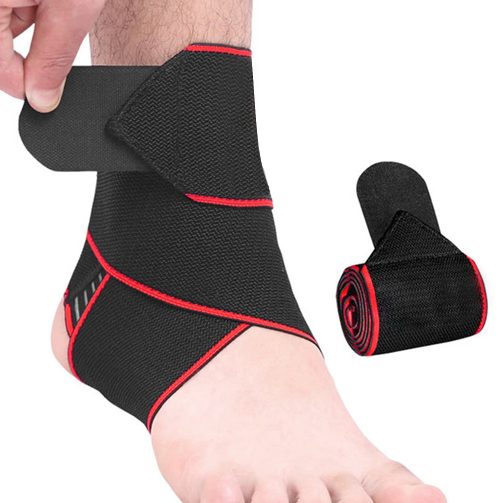 

1PCS Elastic Silicone Ankle Support Brace Strap Basketball Football Professional Ankle Support Sports Safety