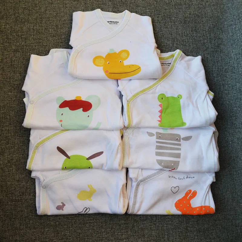 

Vb Premature Delivery Baby Pure Cotton Long Sleeve Triangle Climb Clothes Rendering Unlined Upper Garment Buddhist Monk Serve