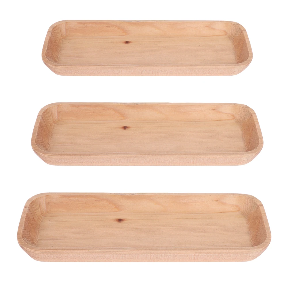 

Wood Serving Tray Wooden Plate Tea Food Server Dishes Water Drink Plate High Quality Kitchen Accessories