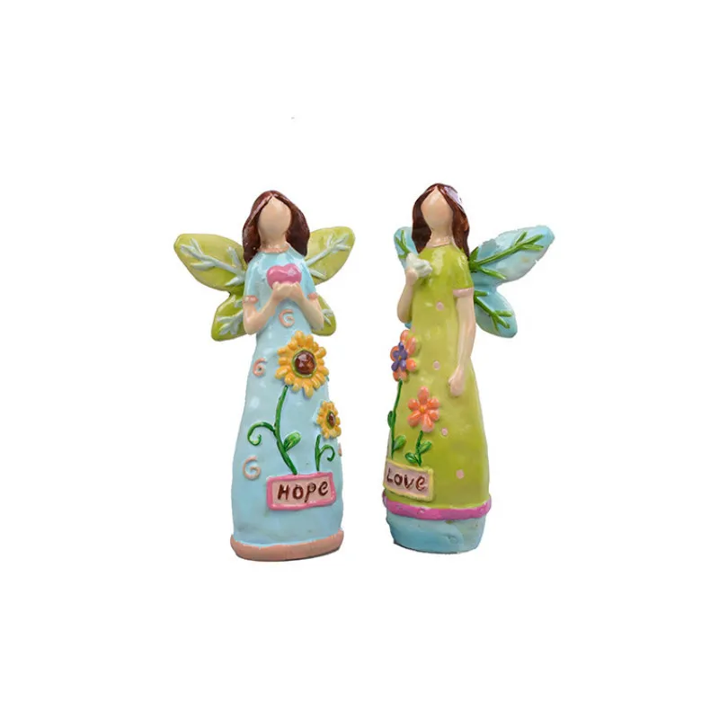 Angel Ornaments Resin Craft Statue Creative Resin Doll Home Decor in