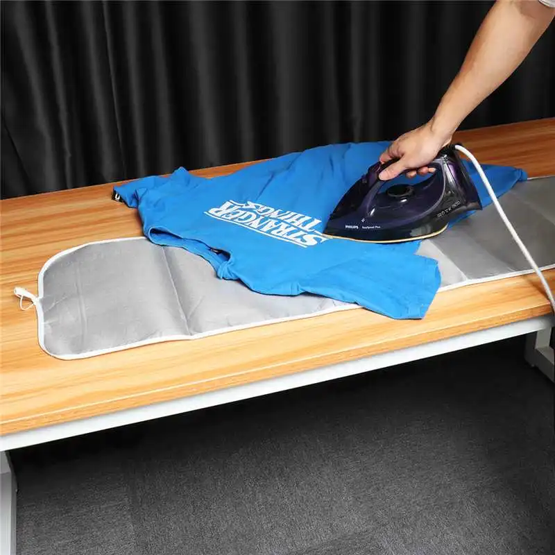 Portable Folding Household Coated Ironing Board Cover Mat Universal