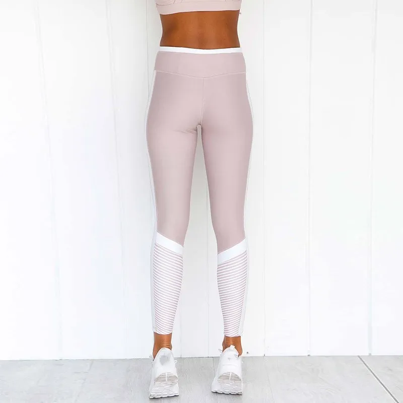 2019 для женщин Push Up для фитнес тренировки обтягивающие леггинсы модные розовые с плетением в обтяжку брюки девочек весна Высокая талия тонки