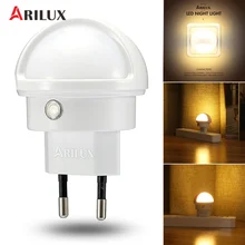 ARILUX LED Night Light PIR Motion Sensor Type 360 Angle Rotated Warm White LED Night Light Lamp EU/US Plug Indoor Lighting