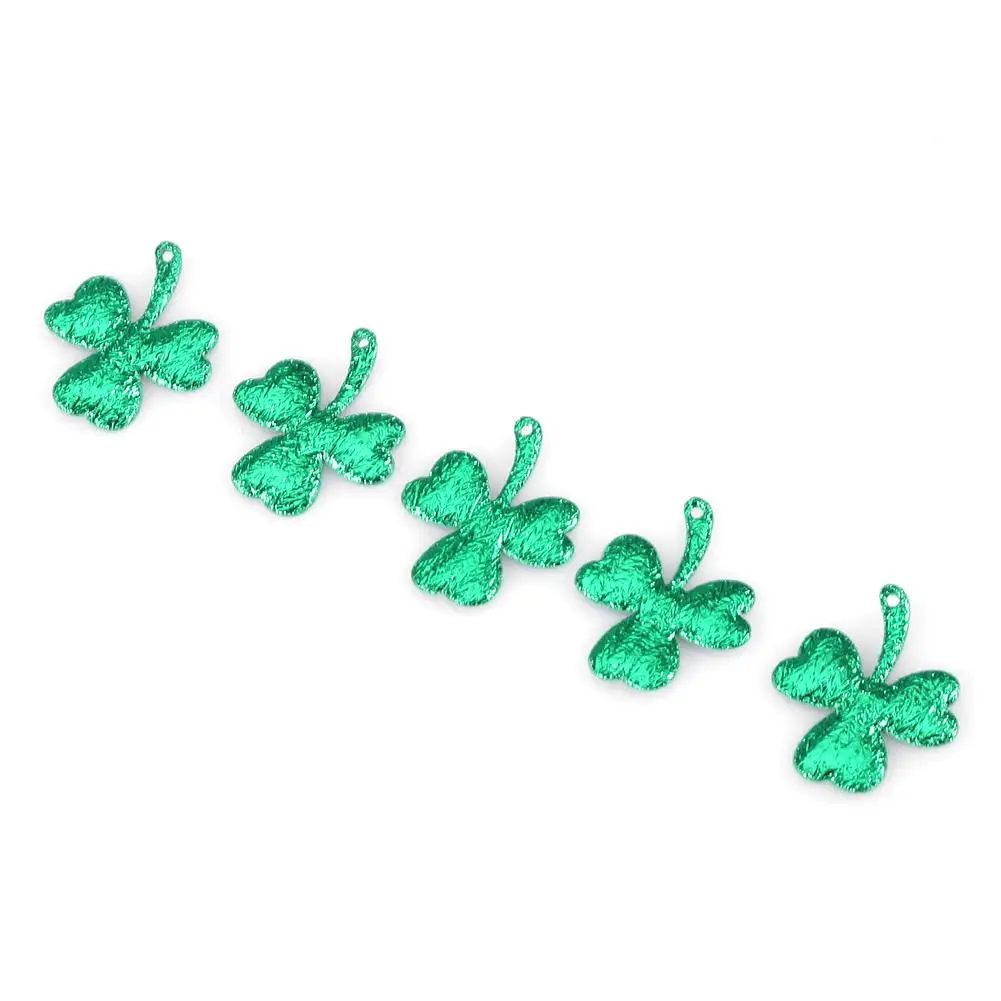 300Pcs Lucky Shamrock Confetti Green Color Table Confetti for Christmas Party Decoration Supplies
