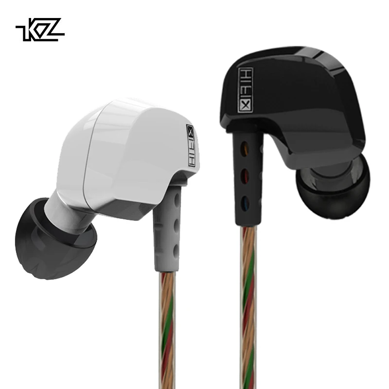 KZ HD9 Наушники Hi-Fi спортивные наушники медные динамические наушники с крючками для ушей наушники для бега с микрофоном