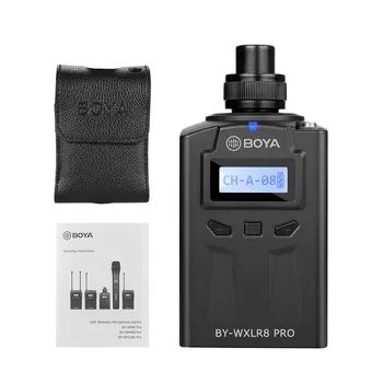 

BOYA 48-Channel Plug-On Mic Accessories LCD Display XLR Connection Compatiable Transmitter With For BOYA BY-WM8/BY-WM6 Receiver