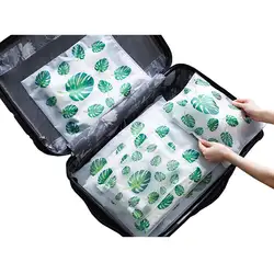 5 шт./компл. прозрачные сумки ziplock матовый ЕВА аксессуары для путешествий дорожные упаковочные органайзеры Герметичная сумка прозрачный