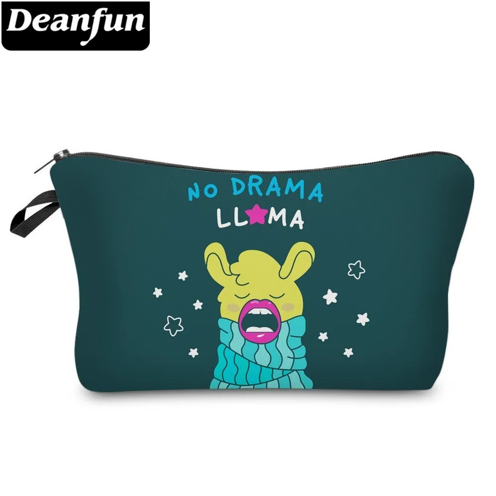 Deanfun Roomy Llama Cosmetic Bag Waterproof Makeup Bags Star Cosmetics