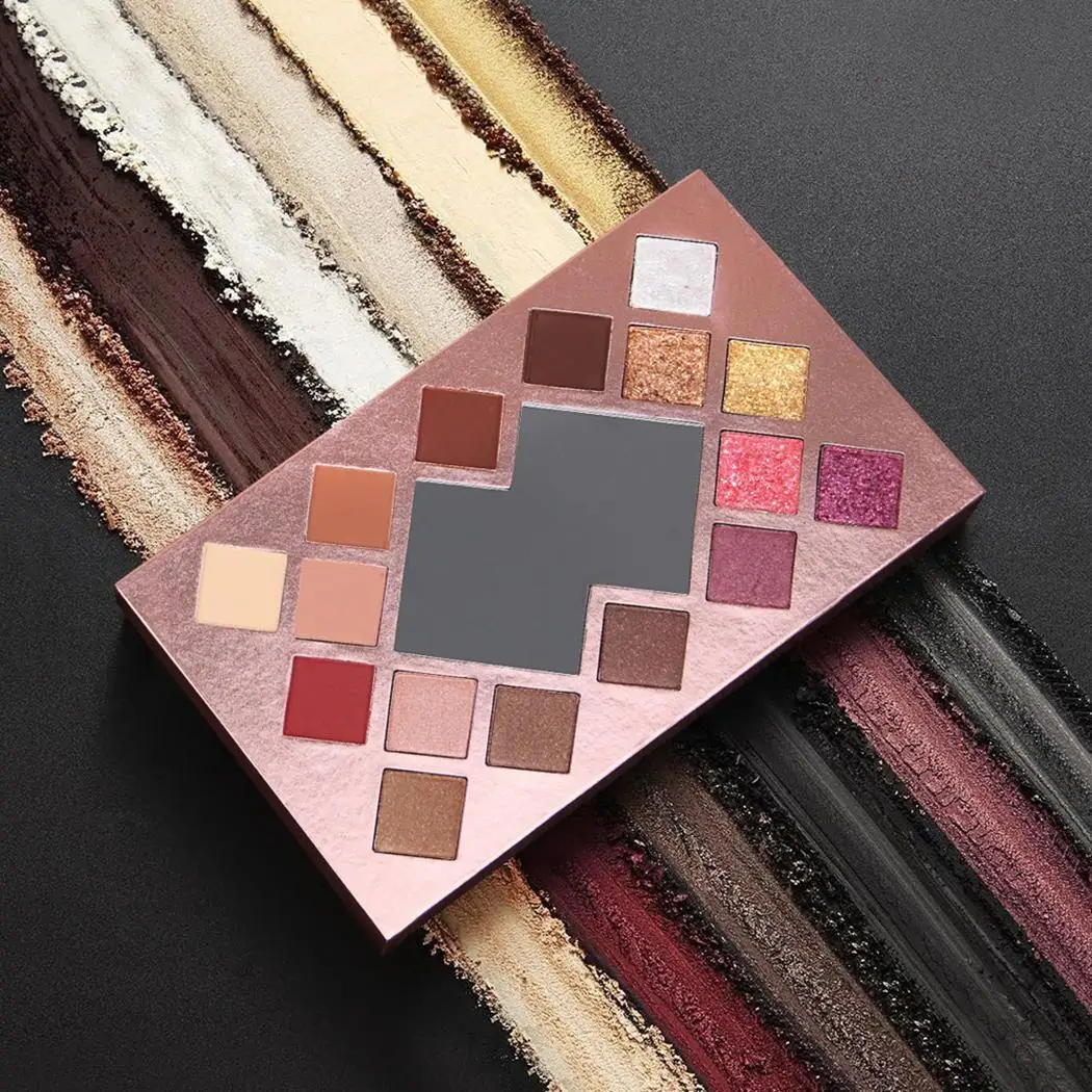 1 шт. палитра теней для век Косметика с бриллиантовым блеском Metallic16Colors