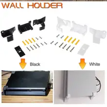 ABS белый/черный 3D Печатный настенный держатель для PS4 для Playstation 4 контроллер игровой коврик док-станция геймпад подставка держатель с винтами