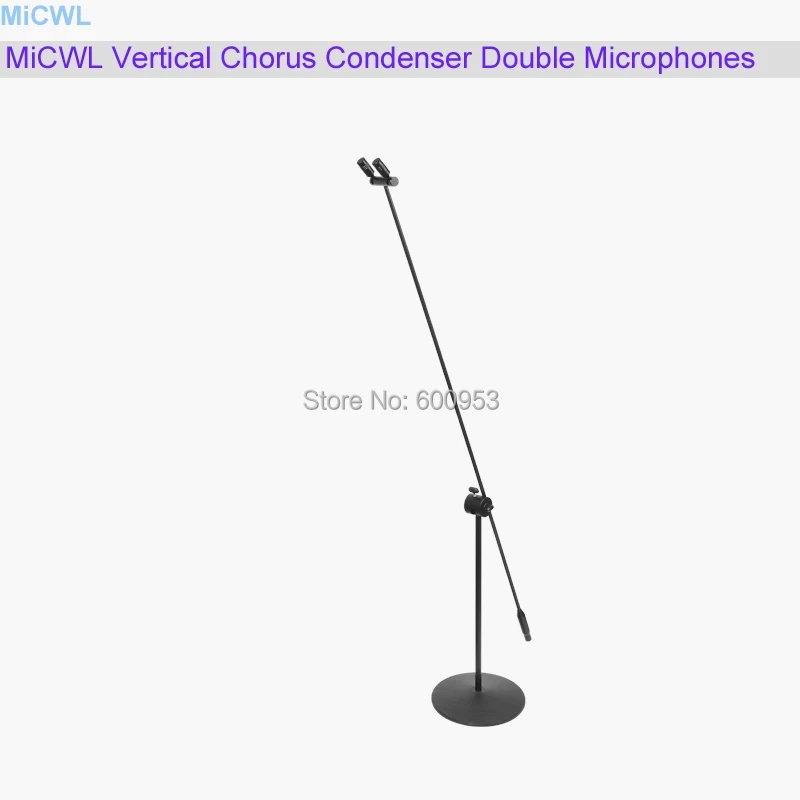 Stage Performance Condenser Dual Microphone Supercardioid Mic For