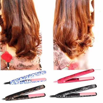

Portable Ceramic Hair Dryer Curlers Blow Straightener Waver Flat Iron Styler Products Professional Hairstyling Care Appliance