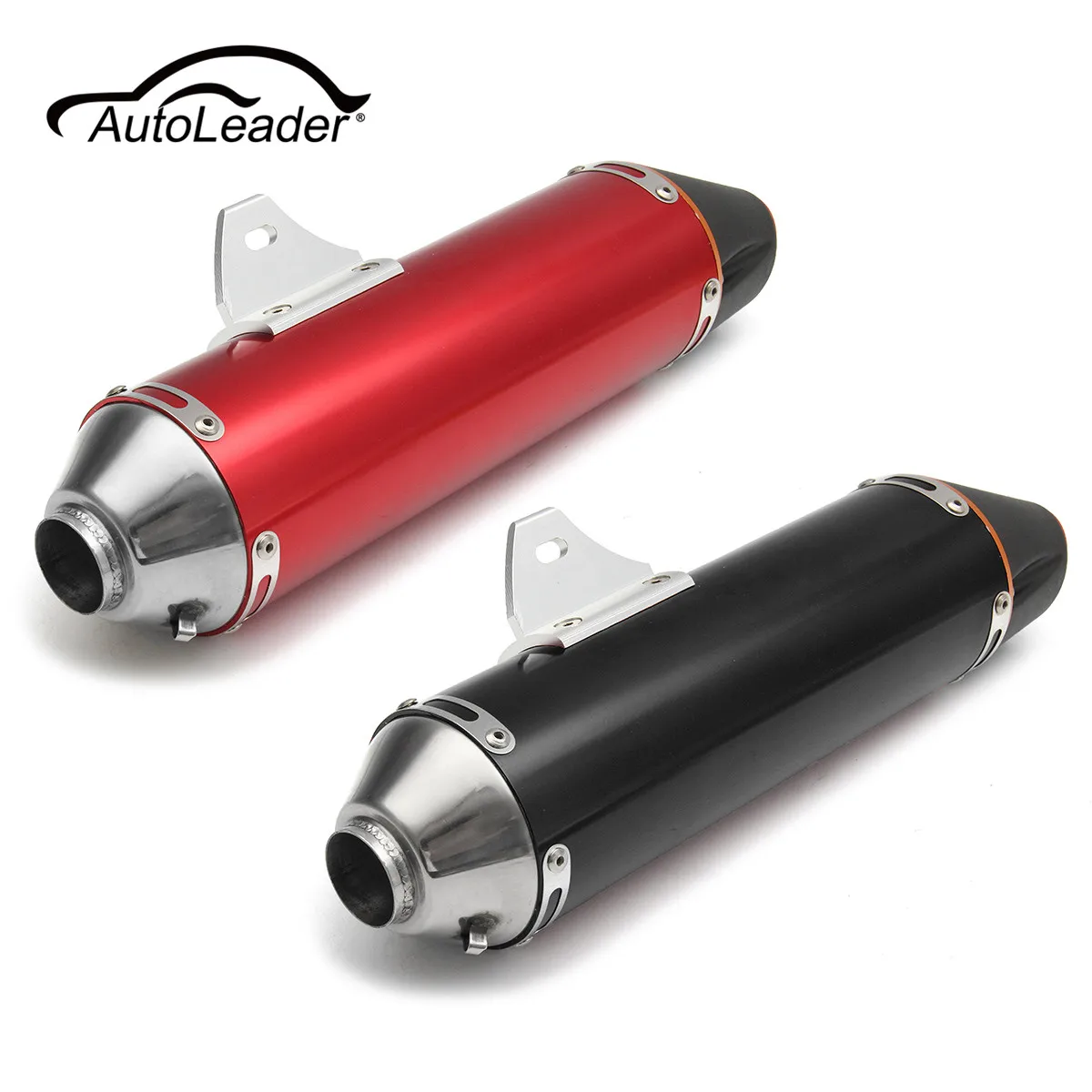

38mm Motorcycle Red/Black Color Scooter Aluminum Full Exhaust Muffler Pipe System For Honda CRF150F CRF230F Motocross 2003 -2016