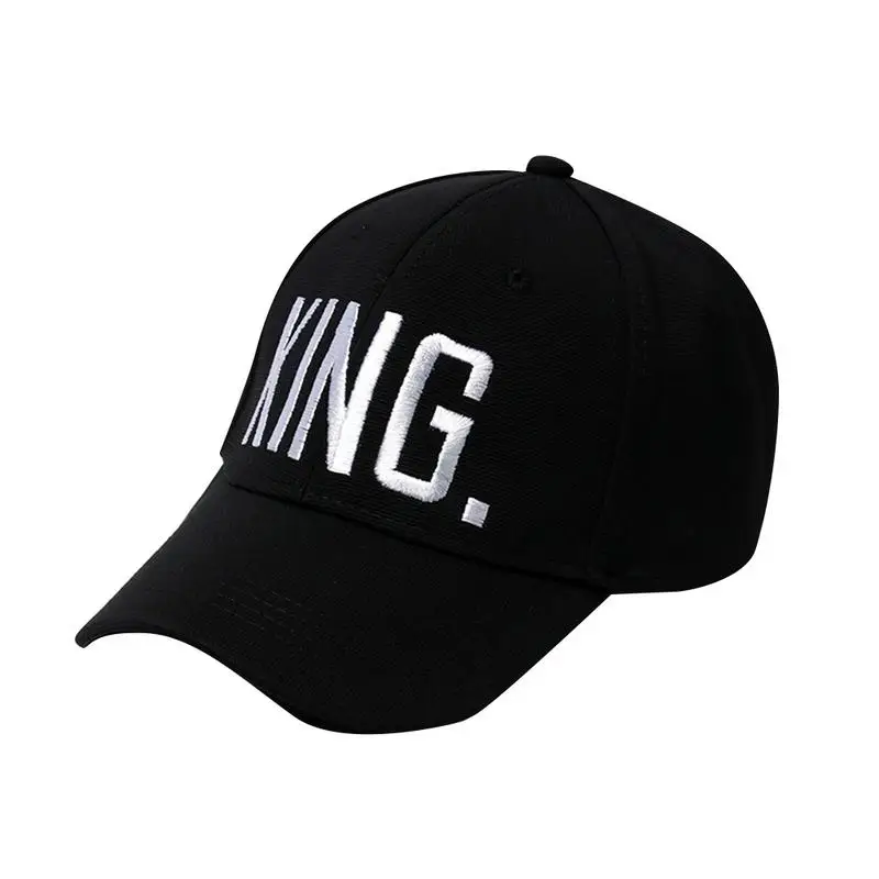 يغيب م النساء قبعة بيسبول الملك/الملكة إلكتروني المطرزة Snapback قبعة العشاق الأزياء قبعة بتصميم هيب هوب قبعات ترد لمكانها