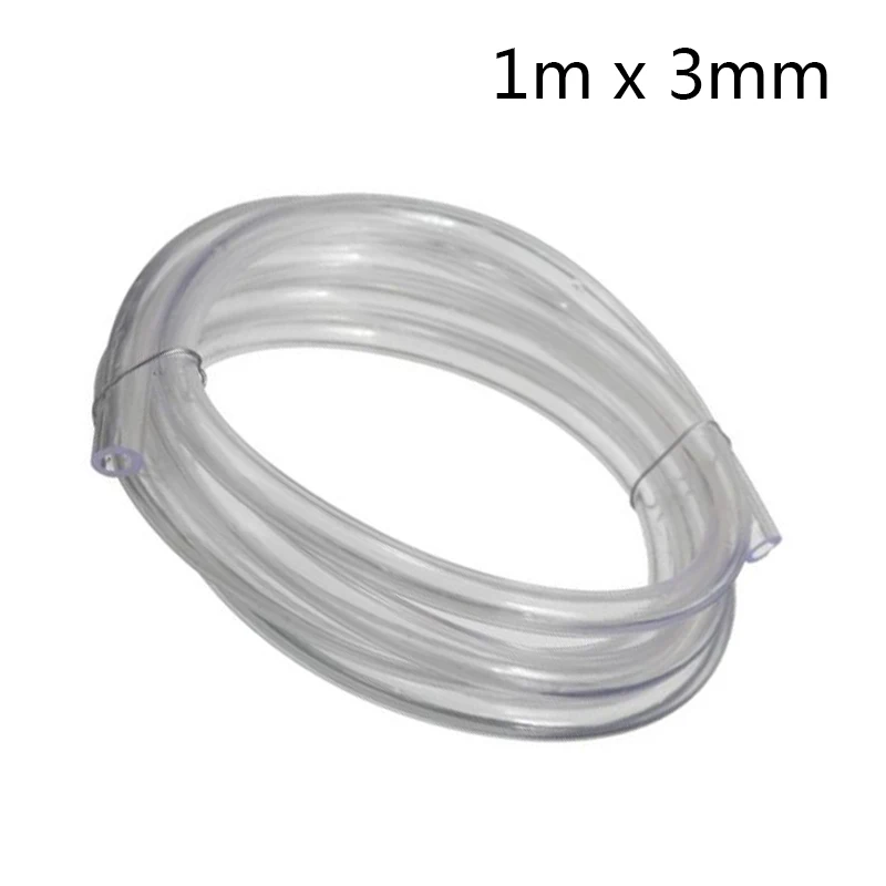 

3mm Flexible Clear Fuel Gas Line Pipe Hose For Trimmer Chainsaw Blower 1m/3.3ft