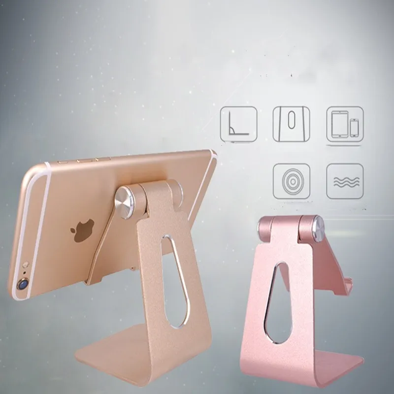 

Aluminium Alloy Mobile Phone Holder Stand for iPhone 8 X 7 Foldable Phone Stand for Samsung Tablet Holder Cell Phone Desk Holder