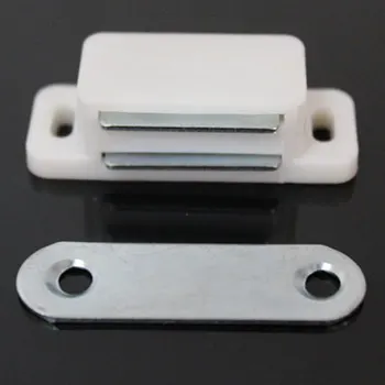 

4pcs Plastic Wardrobe Cabinet Cupboard Door Magnetic Catch Latch Stopper Holder Self-Aligning Magnet Home Furniture Hardware