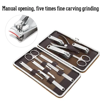 

11 Pcs Manicure Set Nail Scissors Cutter Clippers Set Fingernail Toenail
