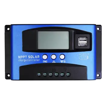 

30A/40A/50A/60A/100A 12V 24V MPPT Auto Solar Charge Controller PWM With LCD Display Solar Cell Panel Regulator PV Home Dropship