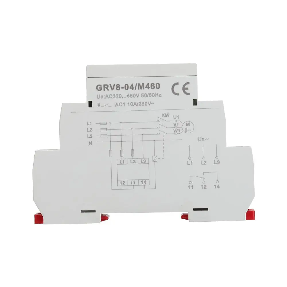 

Voltage Monitoring Relay GRV8-04 3-Phase Voltage Monitoring Relay Phase Sequence Phase Failure Protection M460