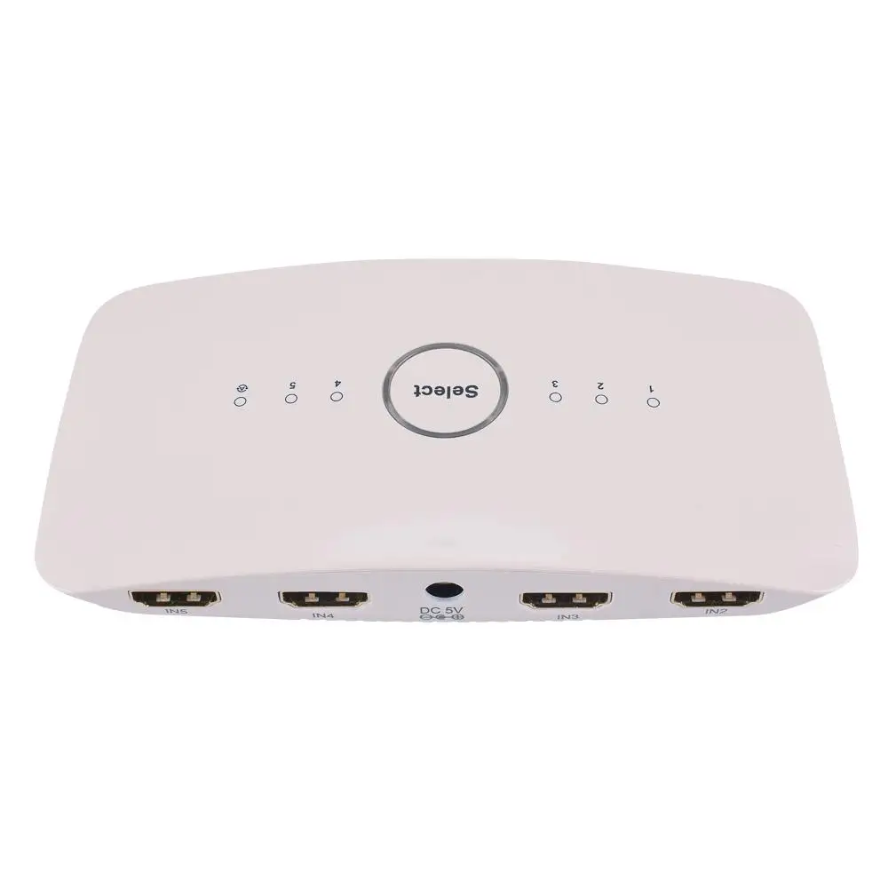 

4K60Hz 2.0 HDMI Switcher 5x1| HDR 5 Ports HDMI Switch 4:4:4 Voice Control Compatible with Alexa for PS4 Pro, UHD TV, Xbox One