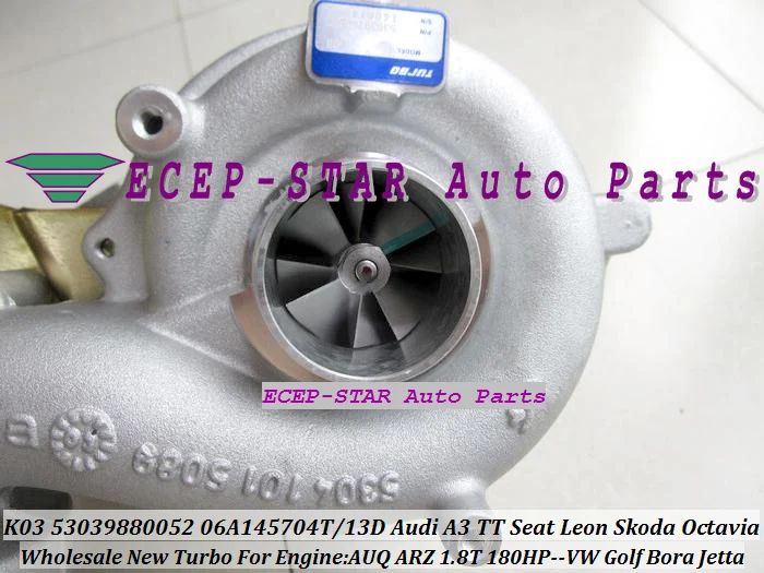 K03 052 53039880052 06A145704T 06A145713D TURBOCHARGER For AUDI A3 TT SEAT Leon SKODA Octavia VW Golf Bora Jetta AUQ ARZ 1.8T (6)