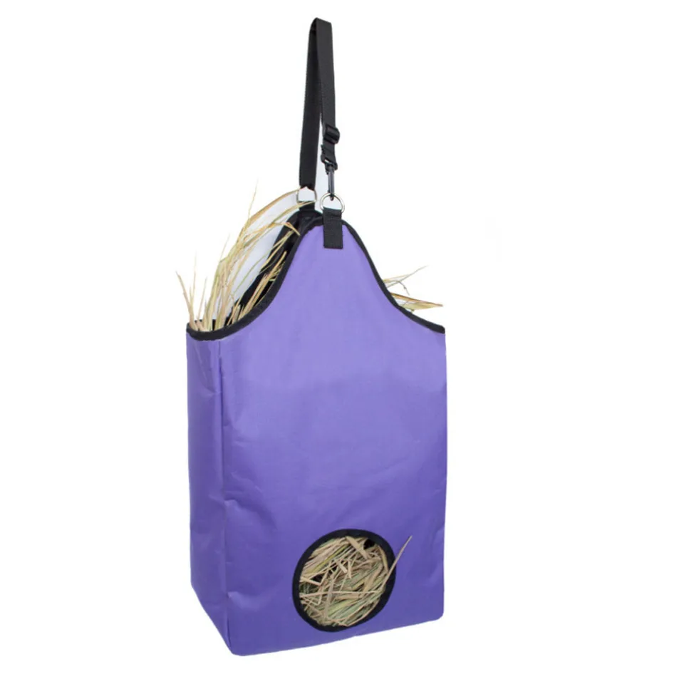 Slow Feed Hay Bag Haylage Storage Feeder Pouch Tote Outdoor Horse