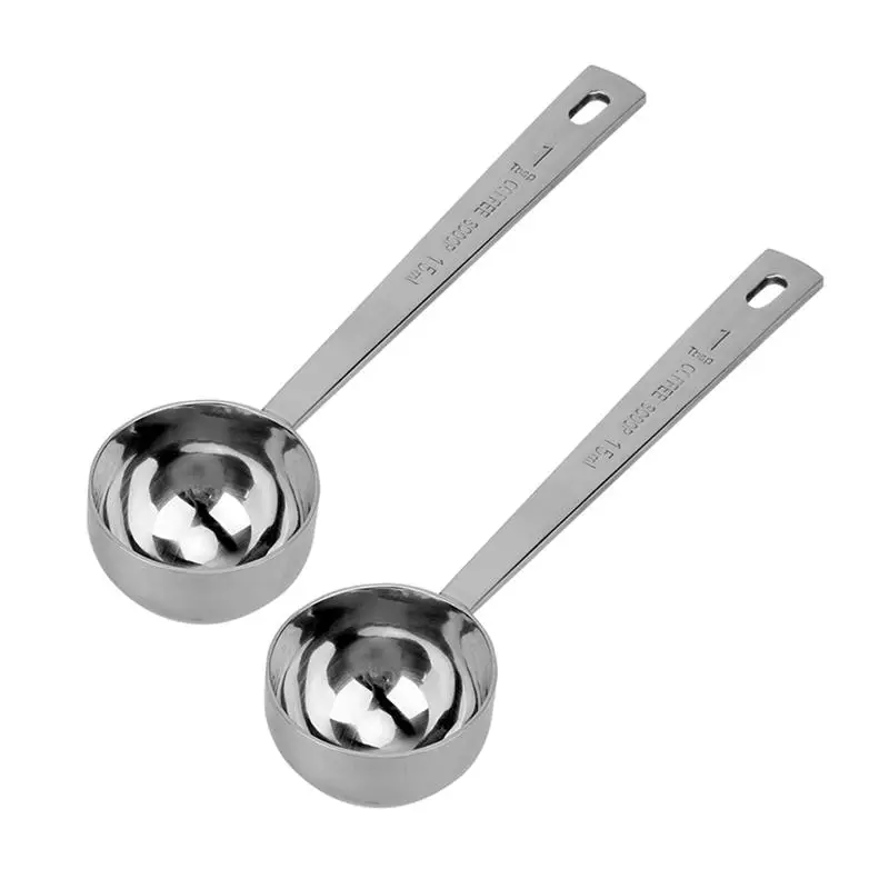 

2pcs Tablespoon Stainless Steel Measuring Spoon for Measuring Coffee / Protein Powder / Spices