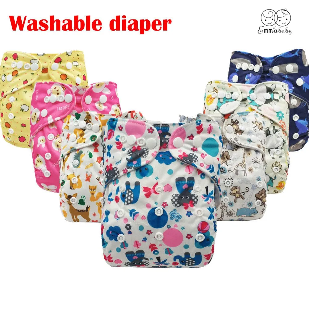 Baby Infant Reusable Washable Cloth Diaper Kids Nappy Cover Adjustable Diapers