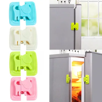 

Refrigerator Cartoon For Child Safety Lock Cabinet Door Dog Puppy Shape Toilet Fridge Door 1PC Baby Locks Storage Clips
