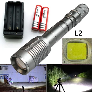 

Rechargeable Flashlight Ultra Bright Torch XML2-T6 Camping Light 18650 Battery Outdoor Camping Flashlight