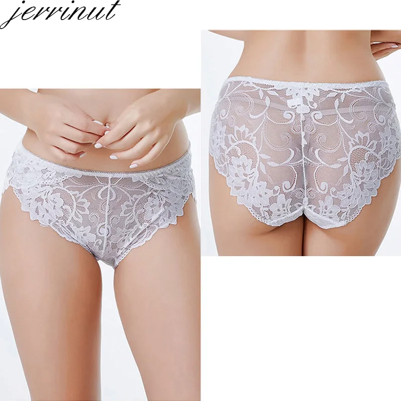 Женские кружевные трусики Jerrinut большие размеры XL XXL XXXL XXXXL нижнее белье