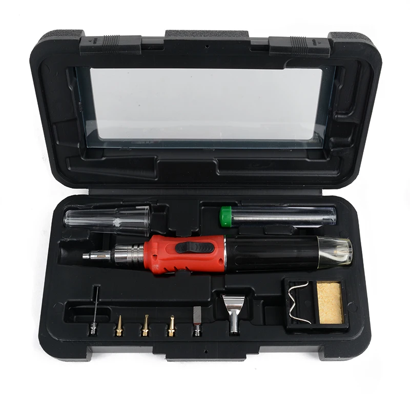 

10 in 1 Auto Ignition Soldering Iron Professional Butane Gas Soldering Iron Kit Welding Torch For Welding Equipment