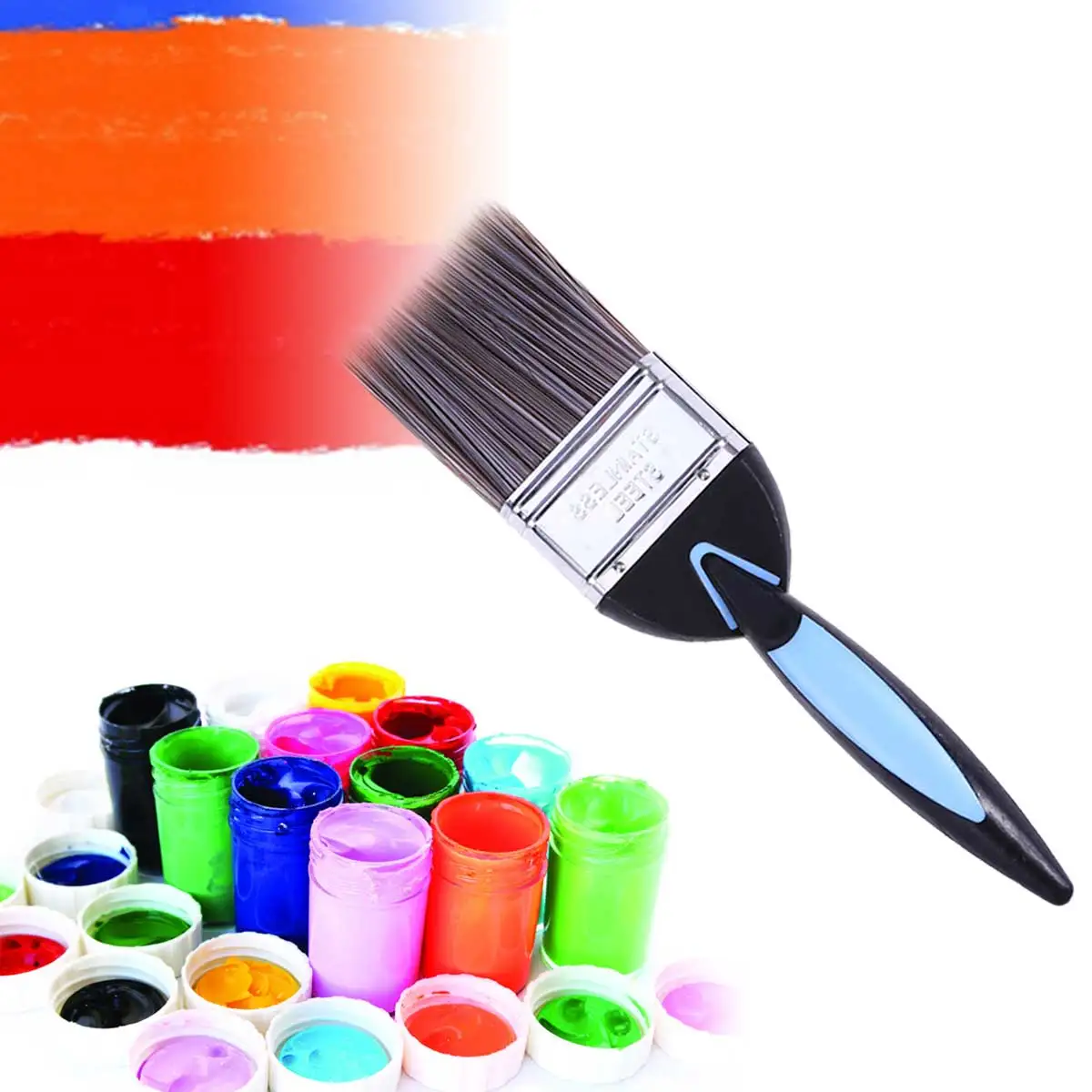 3PCS Painting Brushes Plastic Handle for Wall Furniture Painting Tool