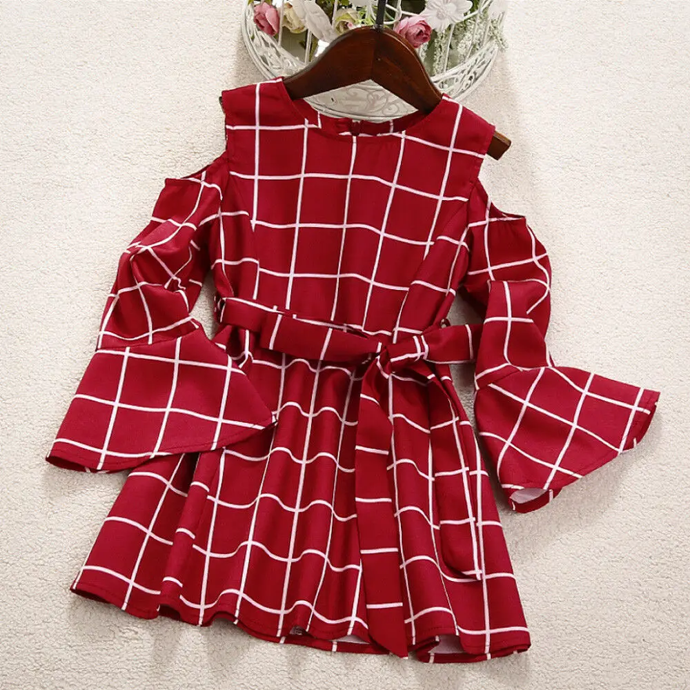 Pudcoco/семейное платье; одинаковые платья для мамы и дочки; Короткое мини-платье для женщин и девочек; семейная одежда