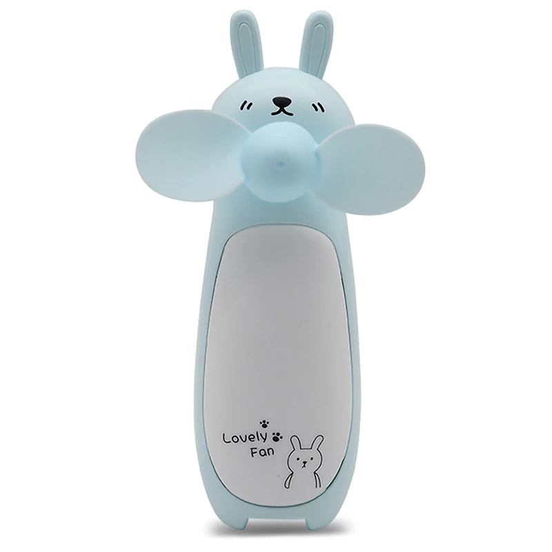 

Creative Led Night Light Small Fan Mini Cartoon Rabbit Fan Portable Fan Outdoor Charging Small Fan
