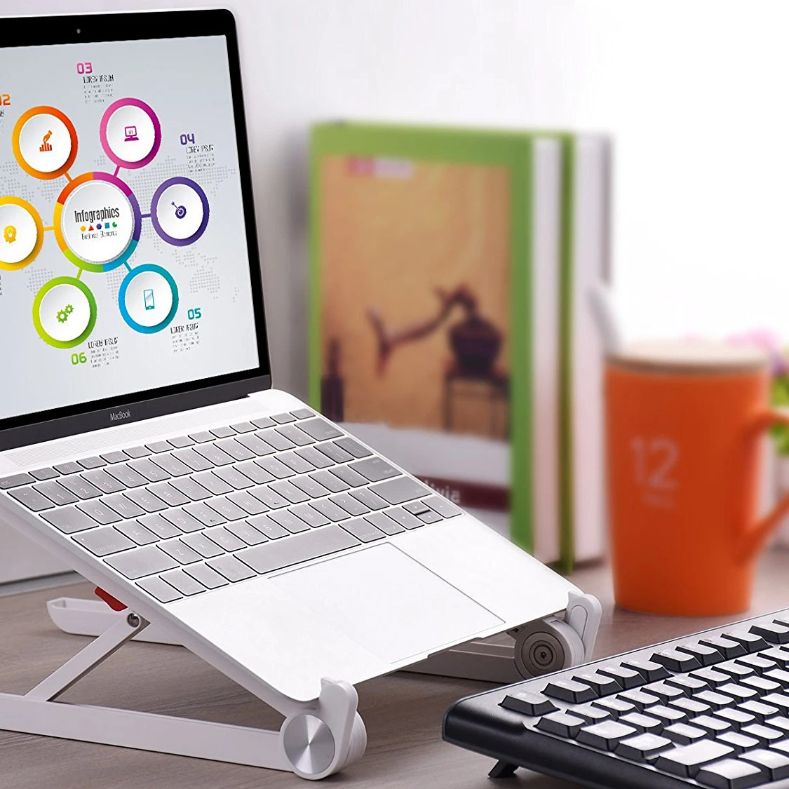 Adjustable Laptop Holder Portable Foldable Desktop Stand with Ergonomic Design 10 inch-17.3 inch Laptop for MacBook Note Adjustable Laptop Holder Portable Foldable Desktop Stand with Ergonomic Design 10 inch-17.3 inch Laptop for MacBook Note