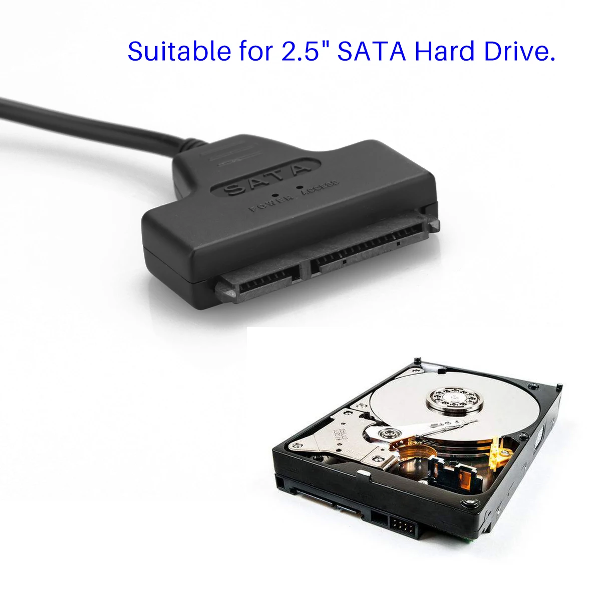 Кабель адаптер двойные USB разъемы для жесткого диска 2 5 дюйма 3 0 SATA к жесткий