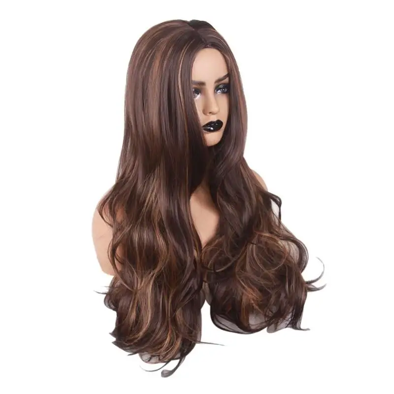 Women Long Curly Cosplay Wig Heat Resistant Fiber Natural Synthetic Hair Full Head Wigs Women Long Curly Cosplay Wig Heat Resistant Fiber Natural Synthetic Hair Full Head Wigs