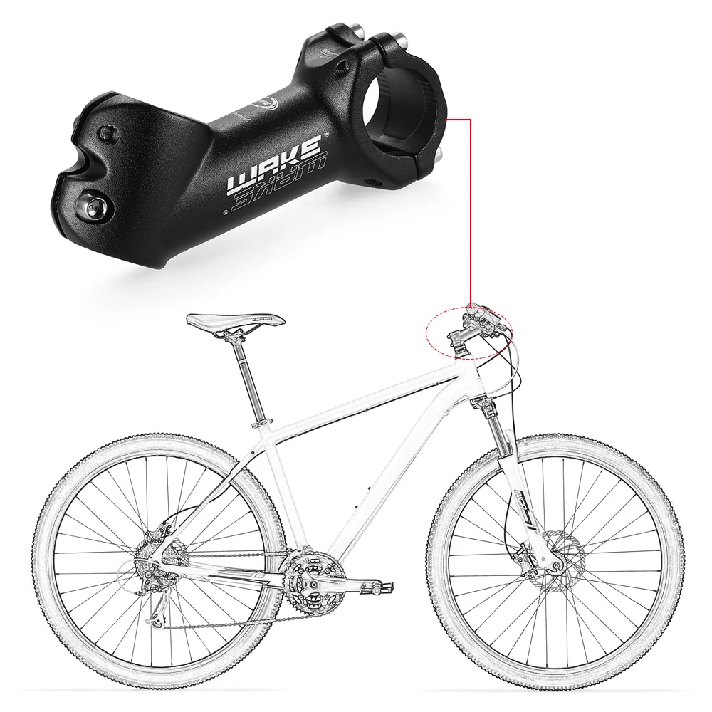 Алюминиевый сплав MTB Стебель Регулируемый горный шоссейный велосипед стебель для руля велосипеда рулевое колесо велосипедный зажим стволовых 31,8 мм