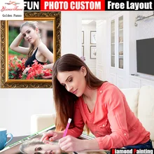 Фото на заказ, полная квадратная Алмазная картина вышивка крестиком, Настенный декор, алмазная вышивка DIY Алмазная мозаика наборы, подарок на день рождения