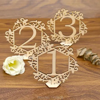 

Wedding Hexagon table number, wooden table numbers, rustic wedding table numbers,