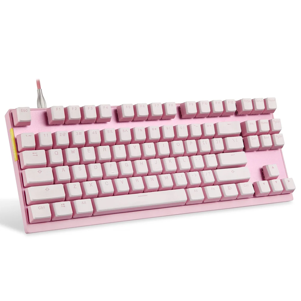 

K82 87 Key Lighting Gaming Keyboard Led Super Bright RGB Backlight Mechanical Professional USB Wired Ergonomic Gamer #1203