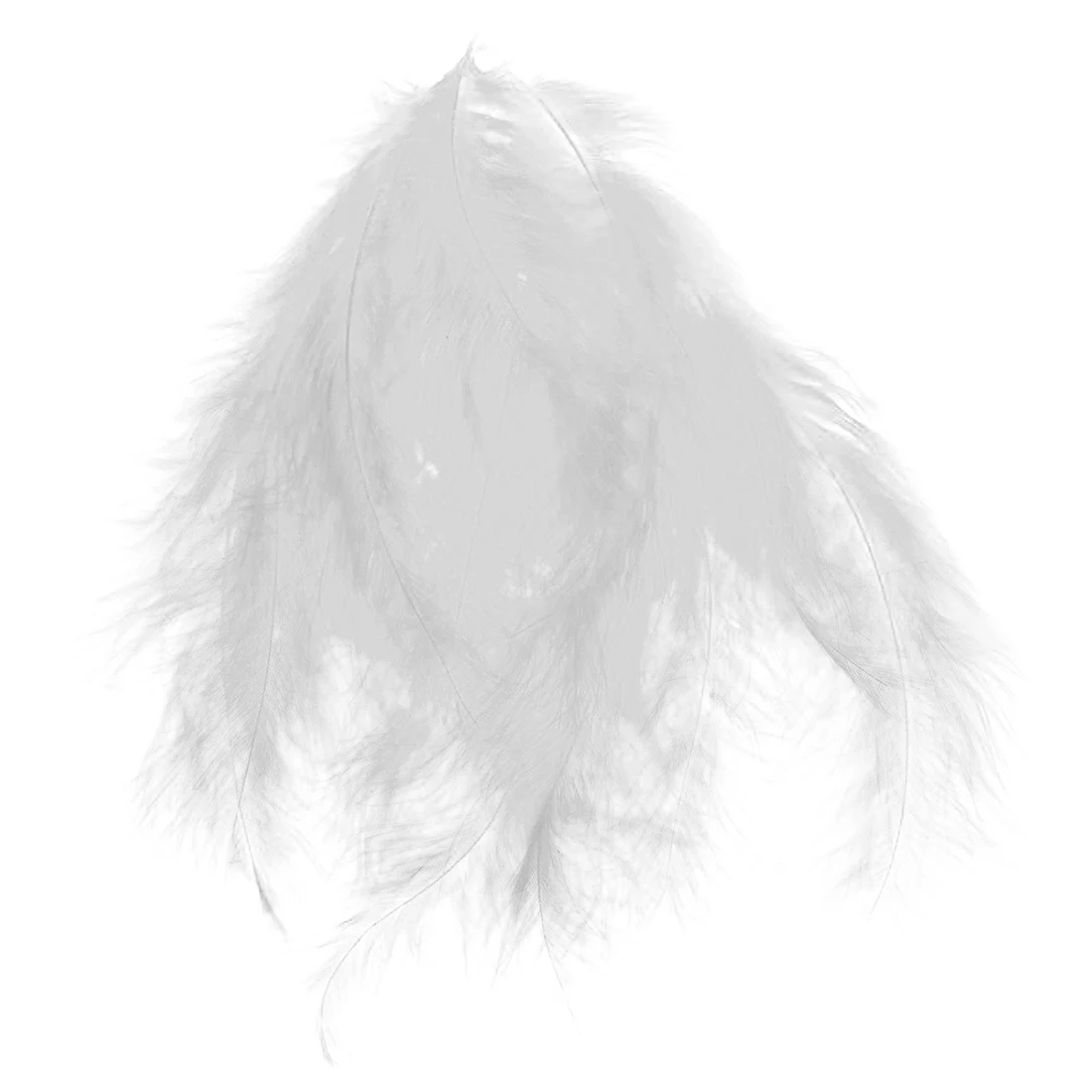 

SNNY NEW 100pcs Fluffy Marabou Feathers Party Wedding Trim Trimming Decor DIY 8-15 cm White