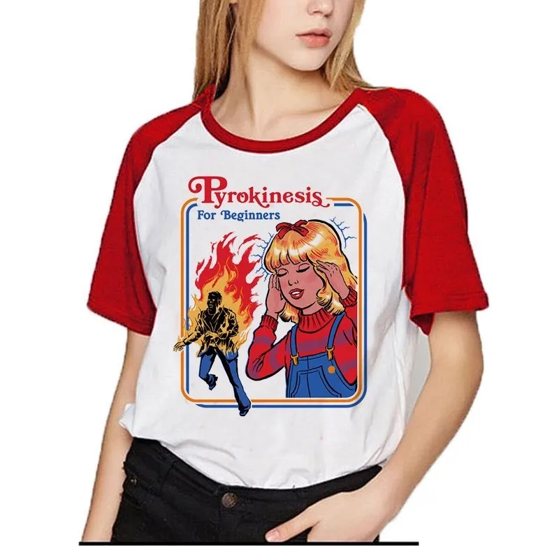 

Vintage T Shirt Women Satan Tshirt Let's Summon Demons Graphic Harajuku Tumblr T-Shirt Funny Shirt Femme Kawaii Clothes Top Tees