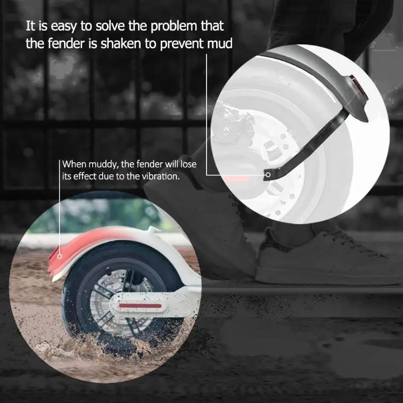 High Density Nylon Front Rear Mudguard Support for Xiaomi M365 & M365 Pro Electric Scooter Rear Fender Mudguard For Fender Brack High Density Nylon Front Rear Mudguard Support for Xiaomi M365 & M365 Pro Electric Scooter Rear Fender Mudguard For Fender Brack