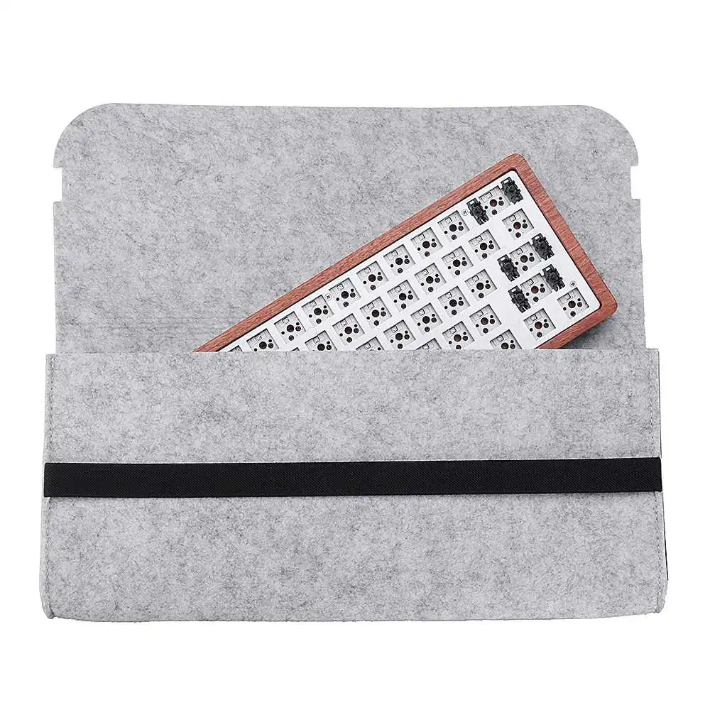  [Wooden Case Version] Geek Customized GK61 Hot Swappable 60% RGB Keyboard Customized Kit PCB Mounti